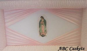 Lady Guadalupe Head Panel with Pink Diamond Ray