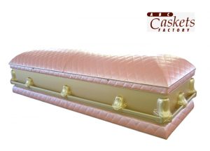 Chanel Style Pink & Gold Casket, Closed